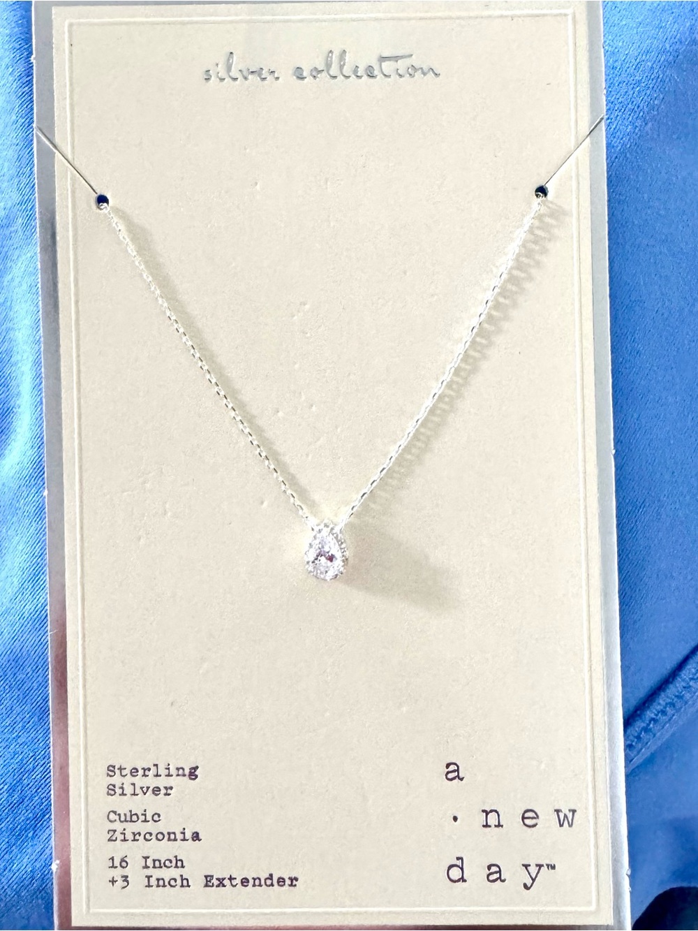 A New Day by Target Silver Collection Teardrop Necklace